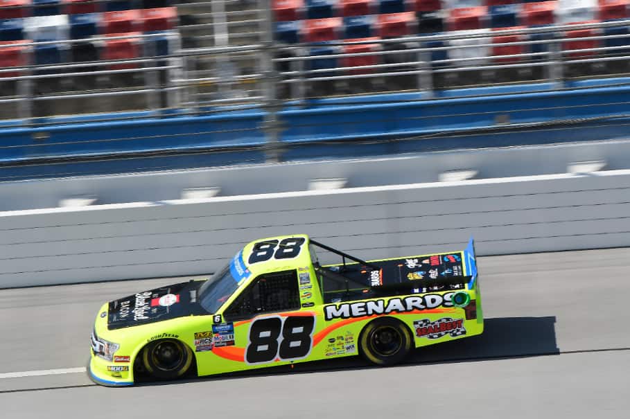 ThorSport Racing's Matt Crafton finished eighth to lead Ford in NASCAR Truck series action. ThorSport Racing's Matt Crafton finished eighth to lead Ford in NASCAR Truck series action.